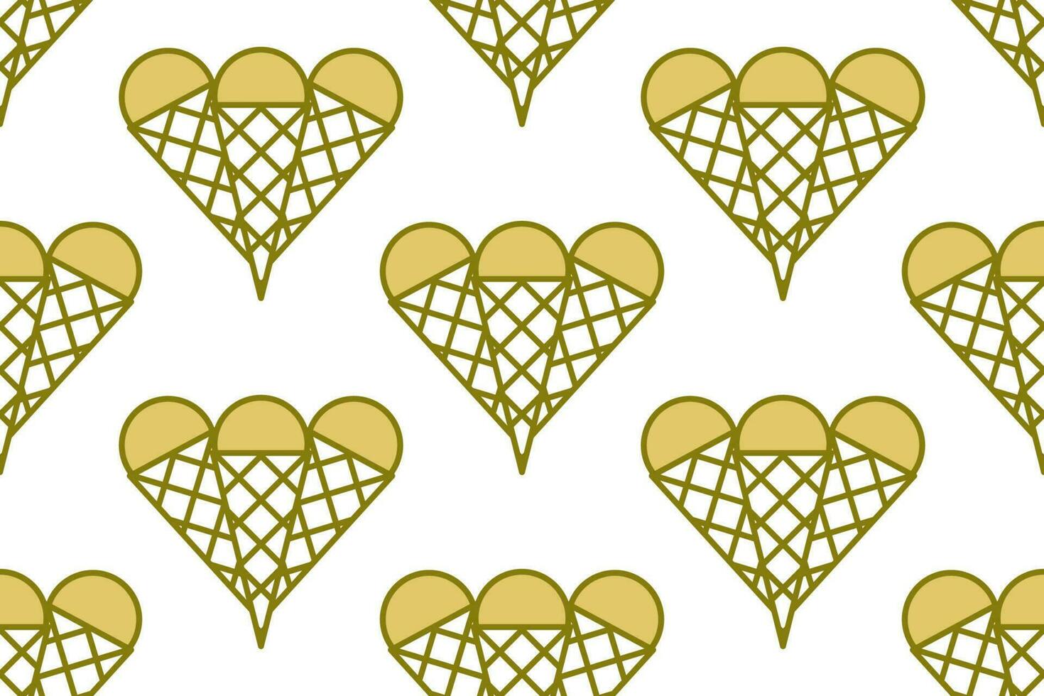 ice cream cones seamless pattern vector