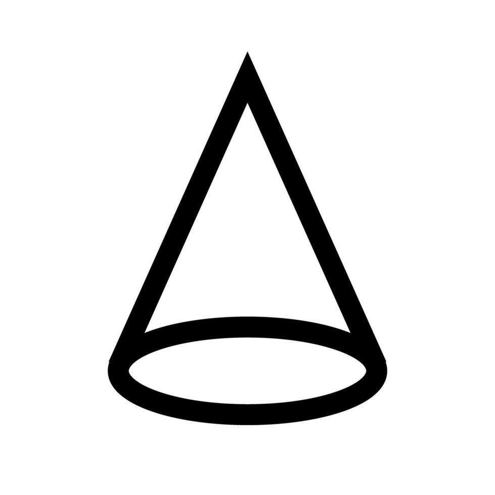 Circular truncated cone icon. Vector. vector