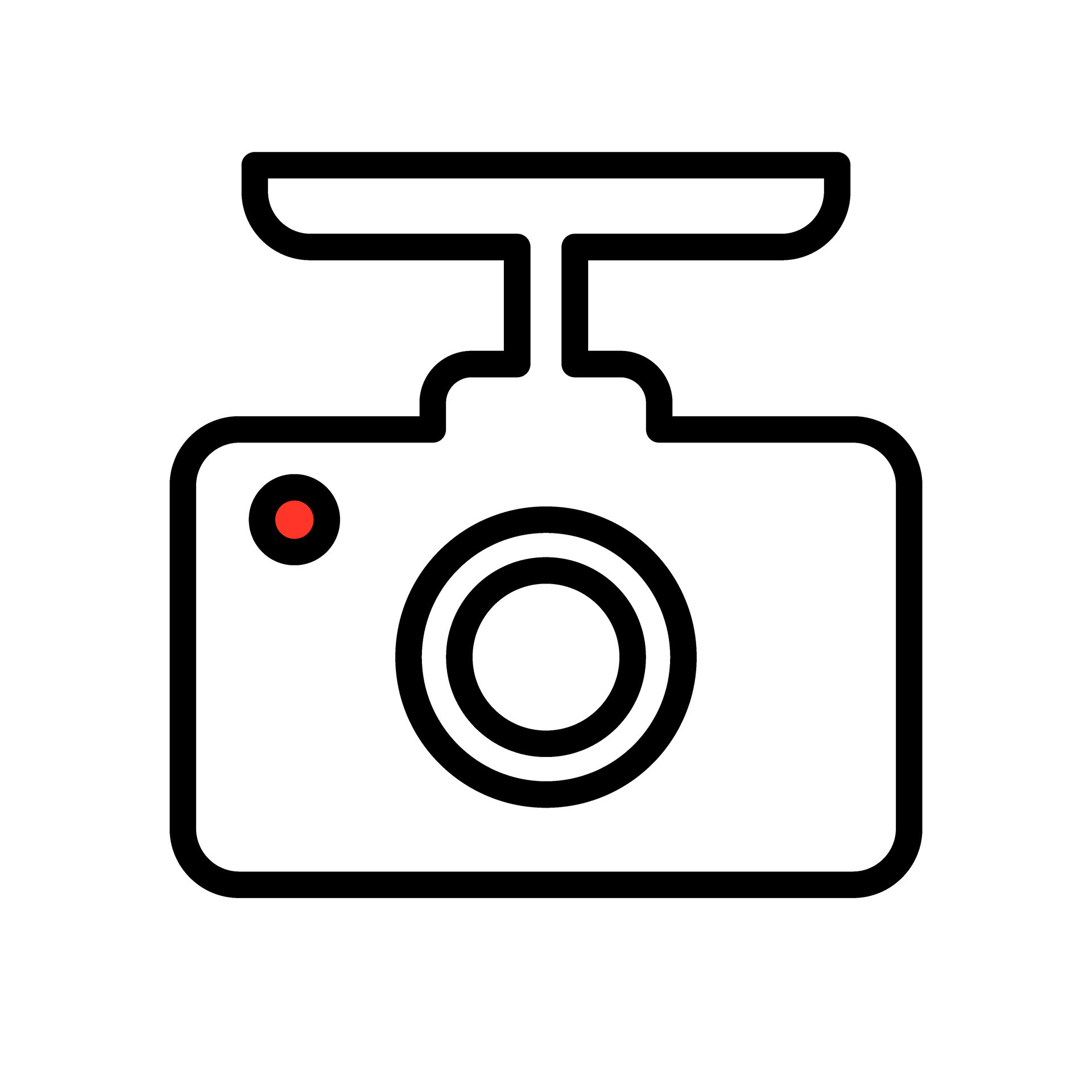 Simple Dashcam icon. Dashboard camera icon. Vector. 34370603 Vector Art at Vecteezy