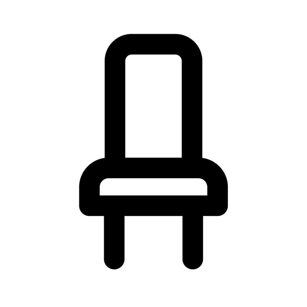 Simple chair icon. Furniture. Vector. vector