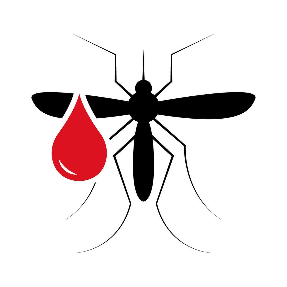 Blood and mosquito icon. Vector. vector
