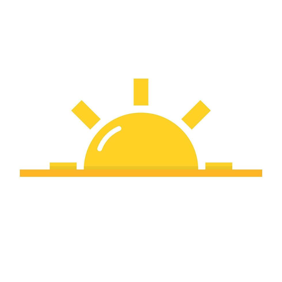 puesta de sol icono. puesta del sol icono. vector. vector