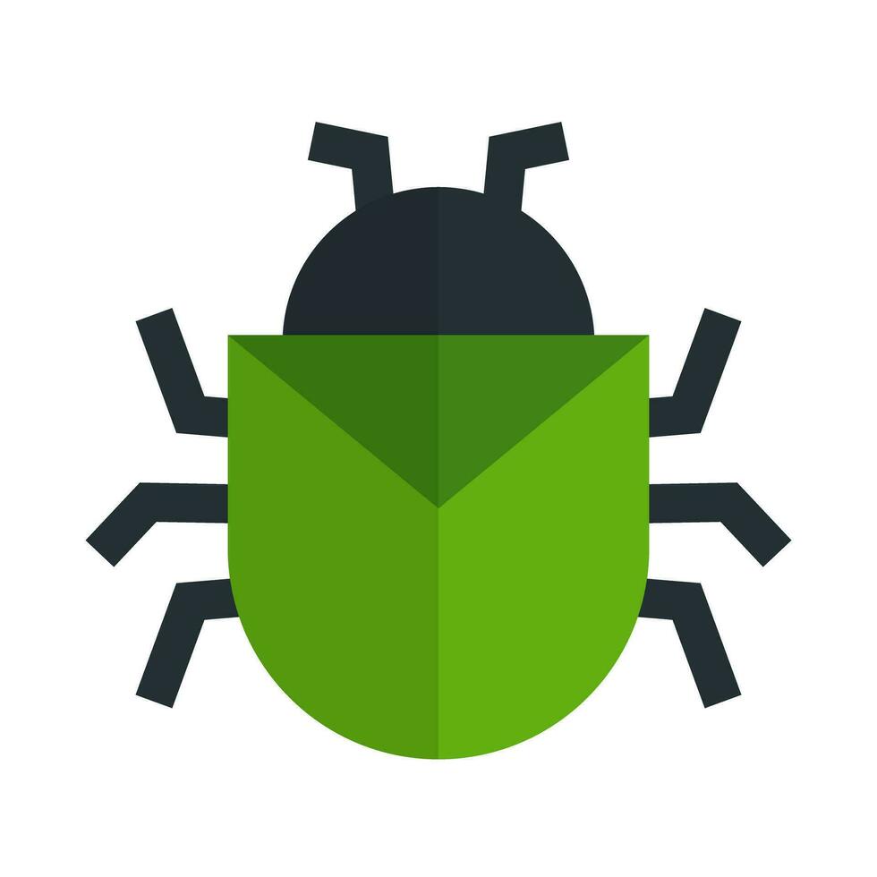 plano diseño escarabajo icono. insecto icono. vector. vector