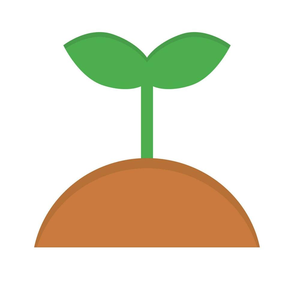 Sprouting icon. Soil and sprout icon. Vector. vector