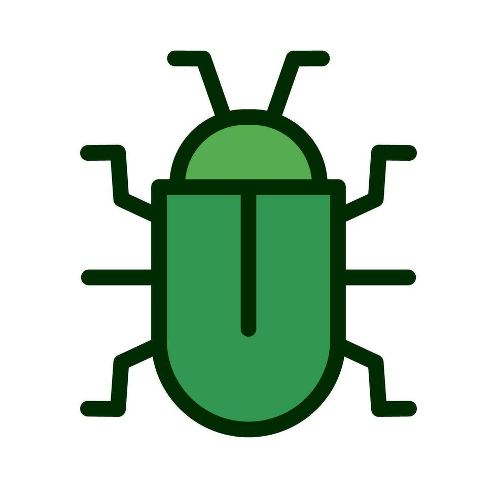 Green insect icon. Bug. Vector. vector