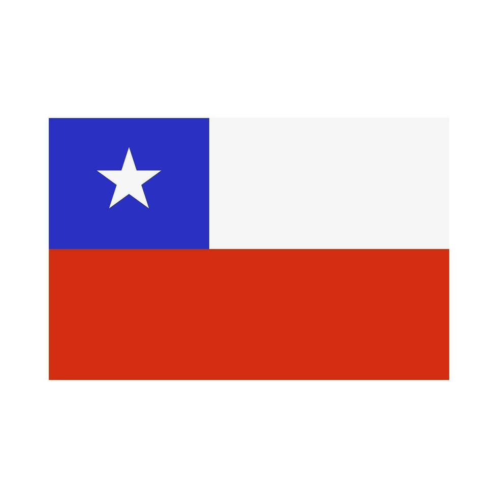 Chilean flag. Chile flag. Vector. vector