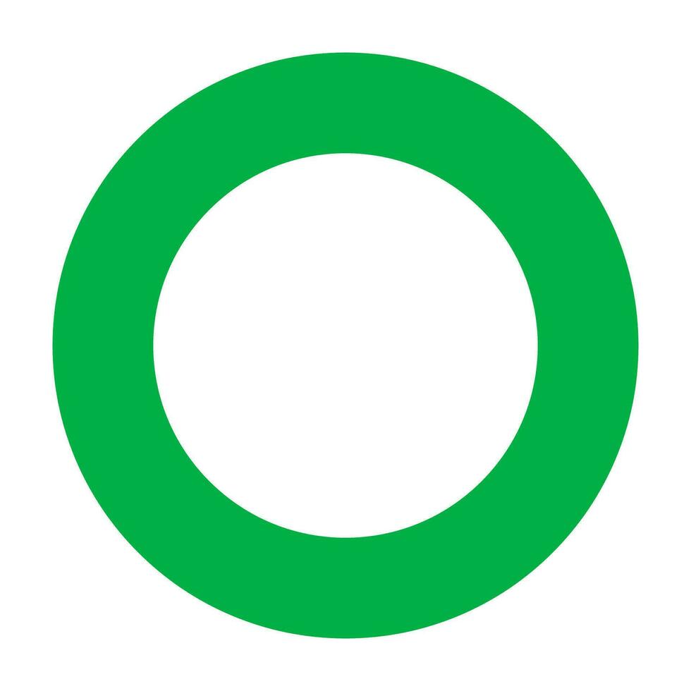 Green circle icon. Correct answer icon. Vector. vector