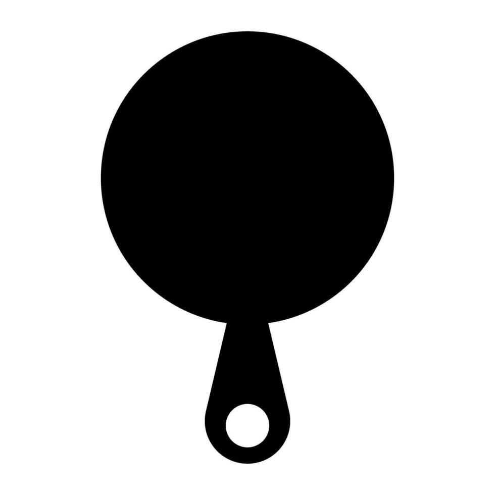 Simple frying pan silhouette icon. Cooking utensil. Vector. vector