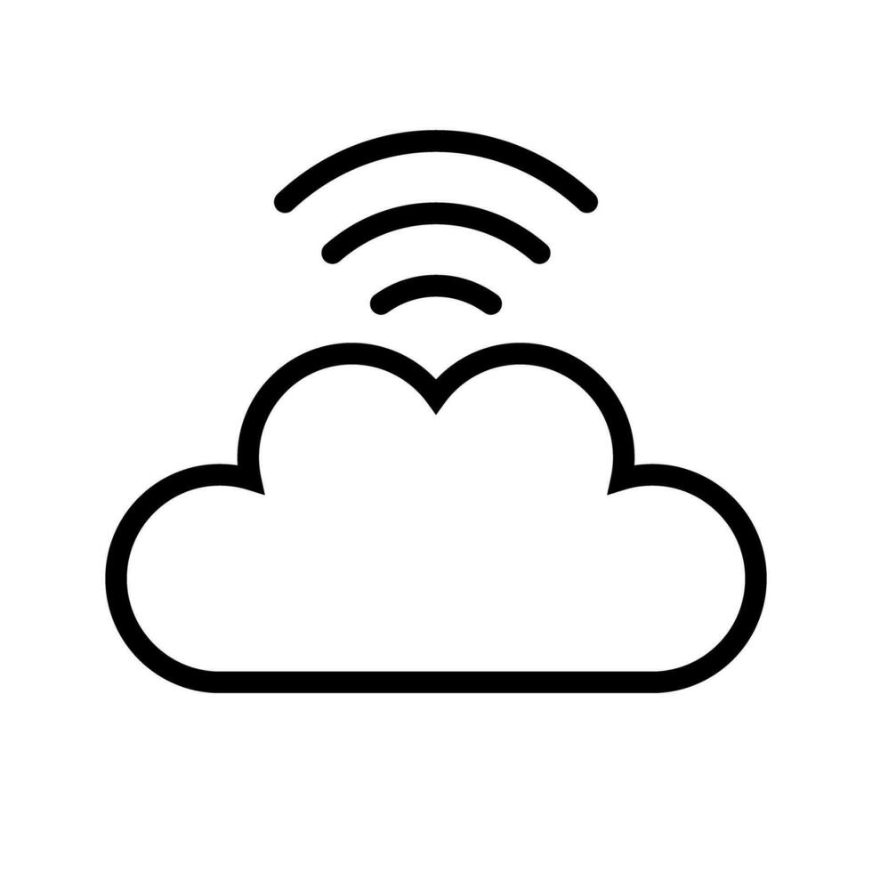 Cloud Internet network icon. Vector. vector