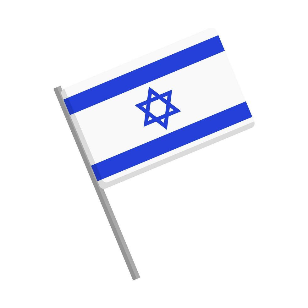 israelí bandera y polo icono. vector. vector