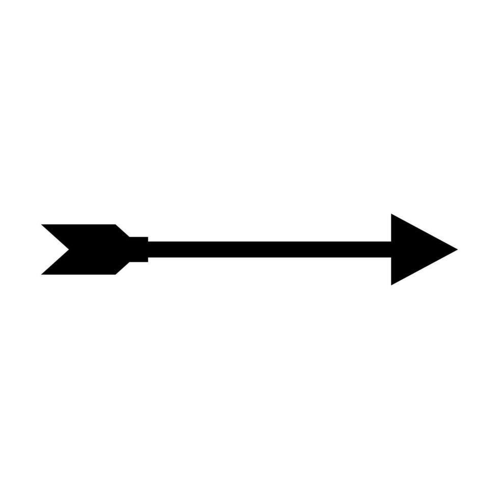 Bow arrow silhouette icon. Vector. vector