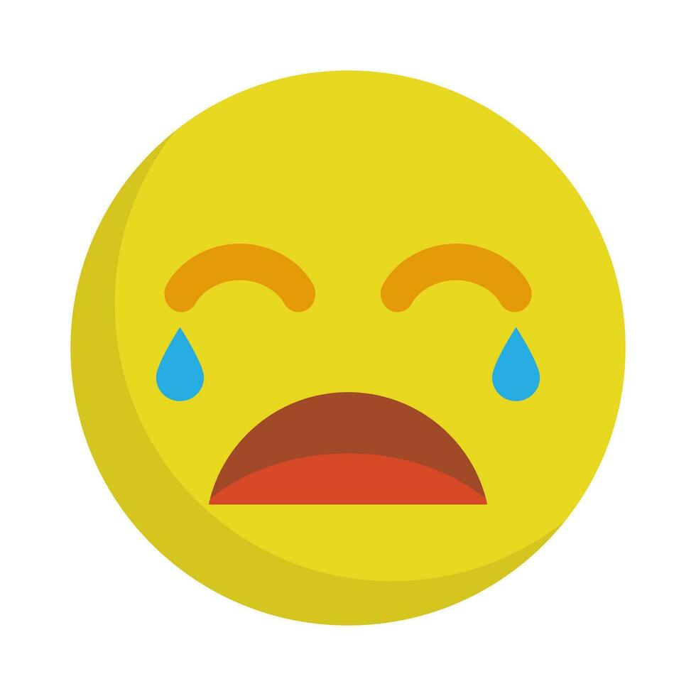 Cry face icon. Crybaby. Vector. vector