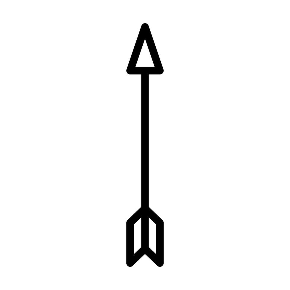 sencillo tiro al arco flecha icono. vector. vector
