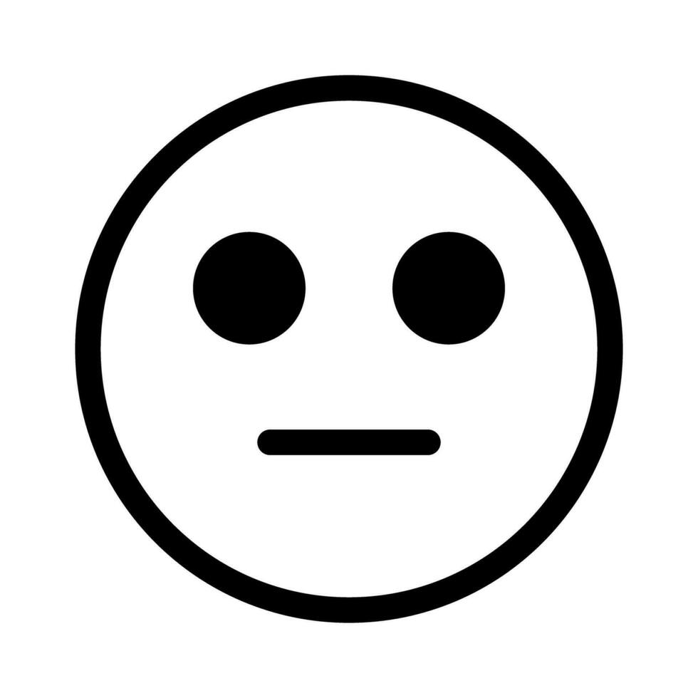 Normal expression face icon. Vector. vector