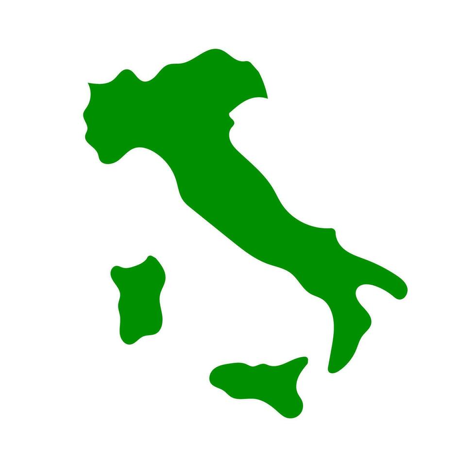 sencillo Italia mapa icono. vector. vector