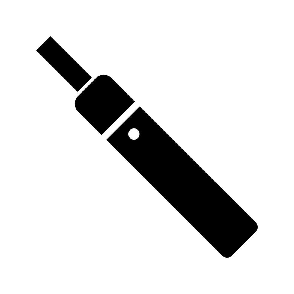electrónico cigarrillo silueta icono. vector. vector