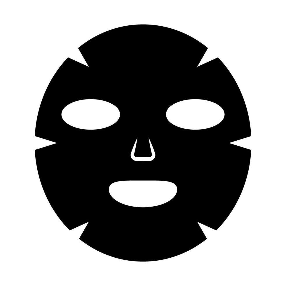 Facial mask silhouette icon. Face mask. Vector. vector