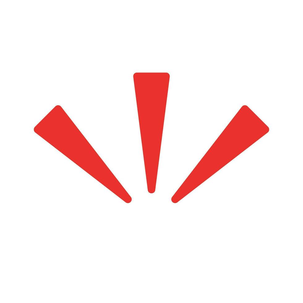 Red pop sign. Emphasis sign. Vector. vector