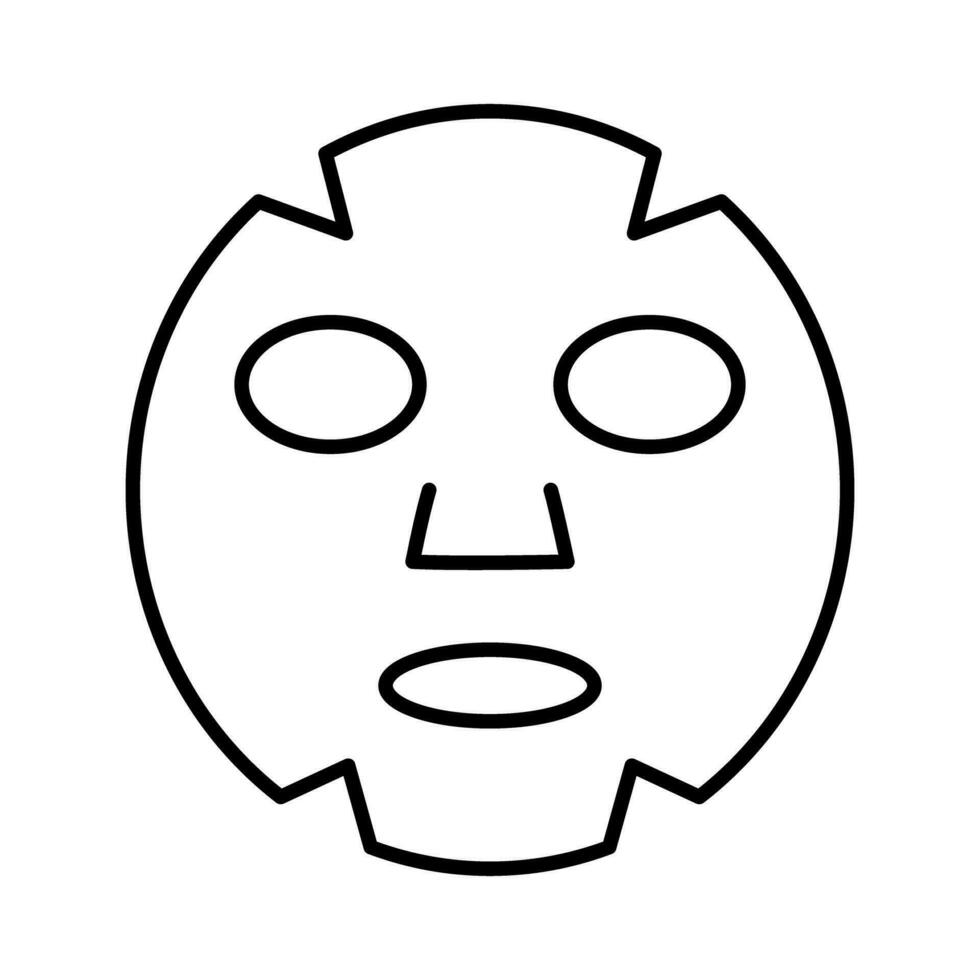 Simple facial mask icon. Beauty mask. Vector. vector