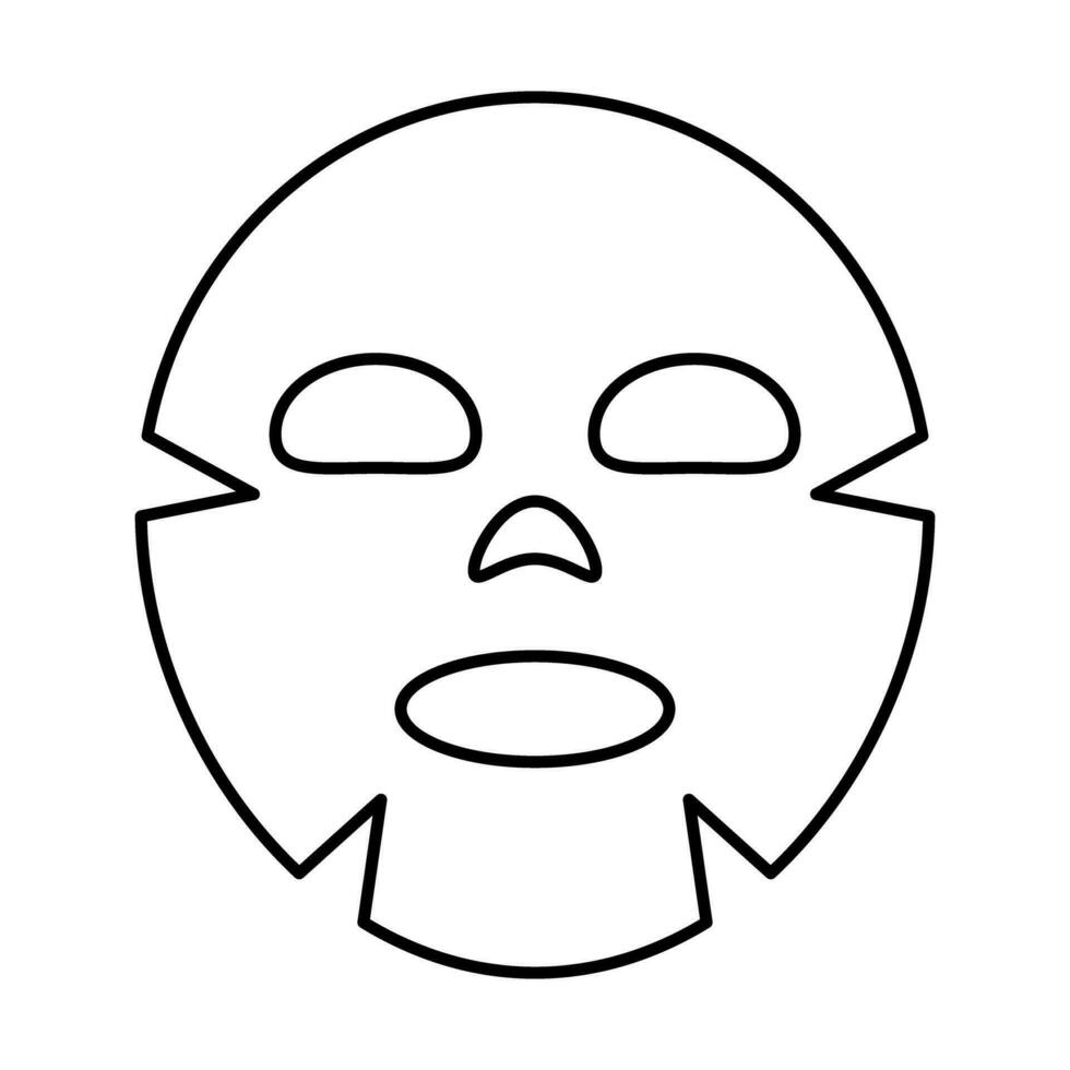 belleza facial máscara icono. vector. vector