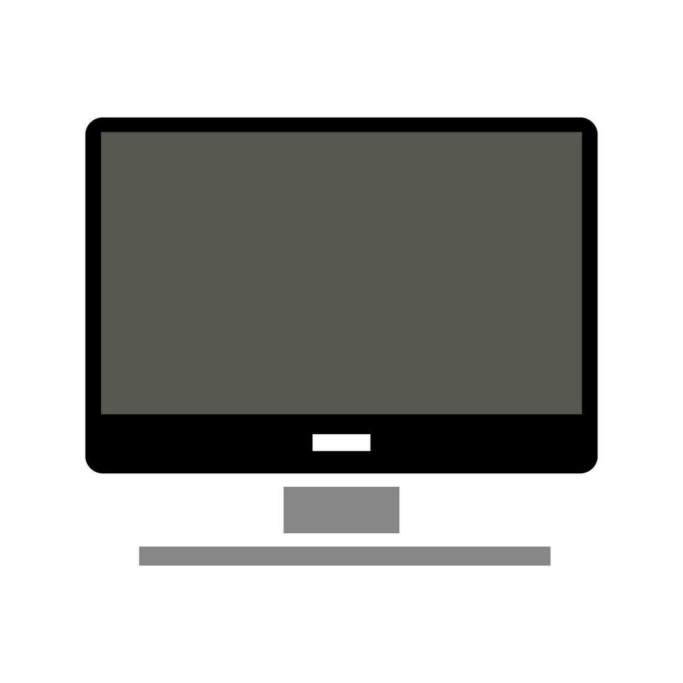 computer monitor icon vector