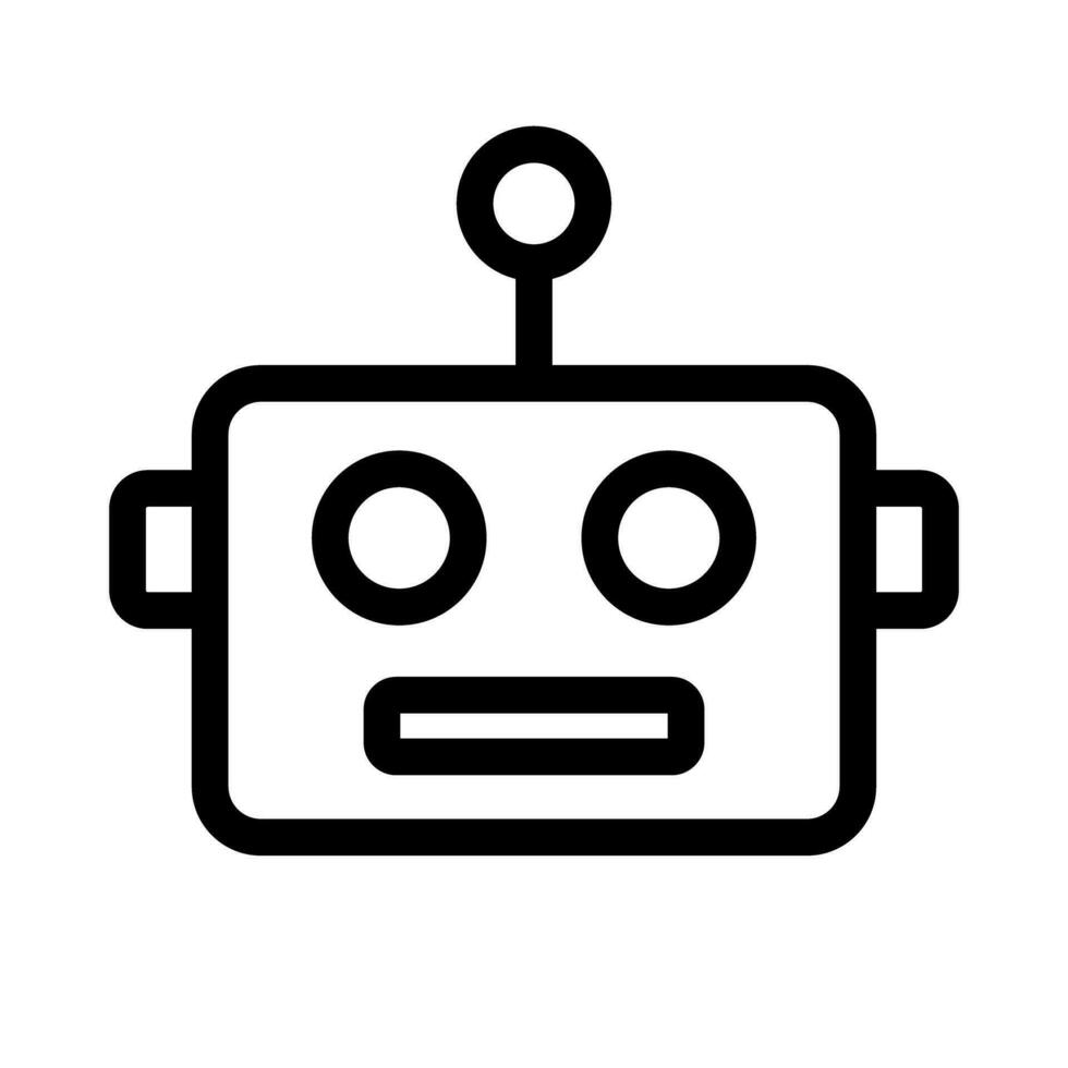 Simple robot icon. Bot. Vector. vector