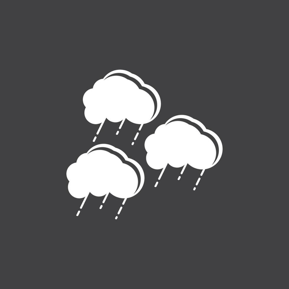 Rain icon and symbol vector template illustration