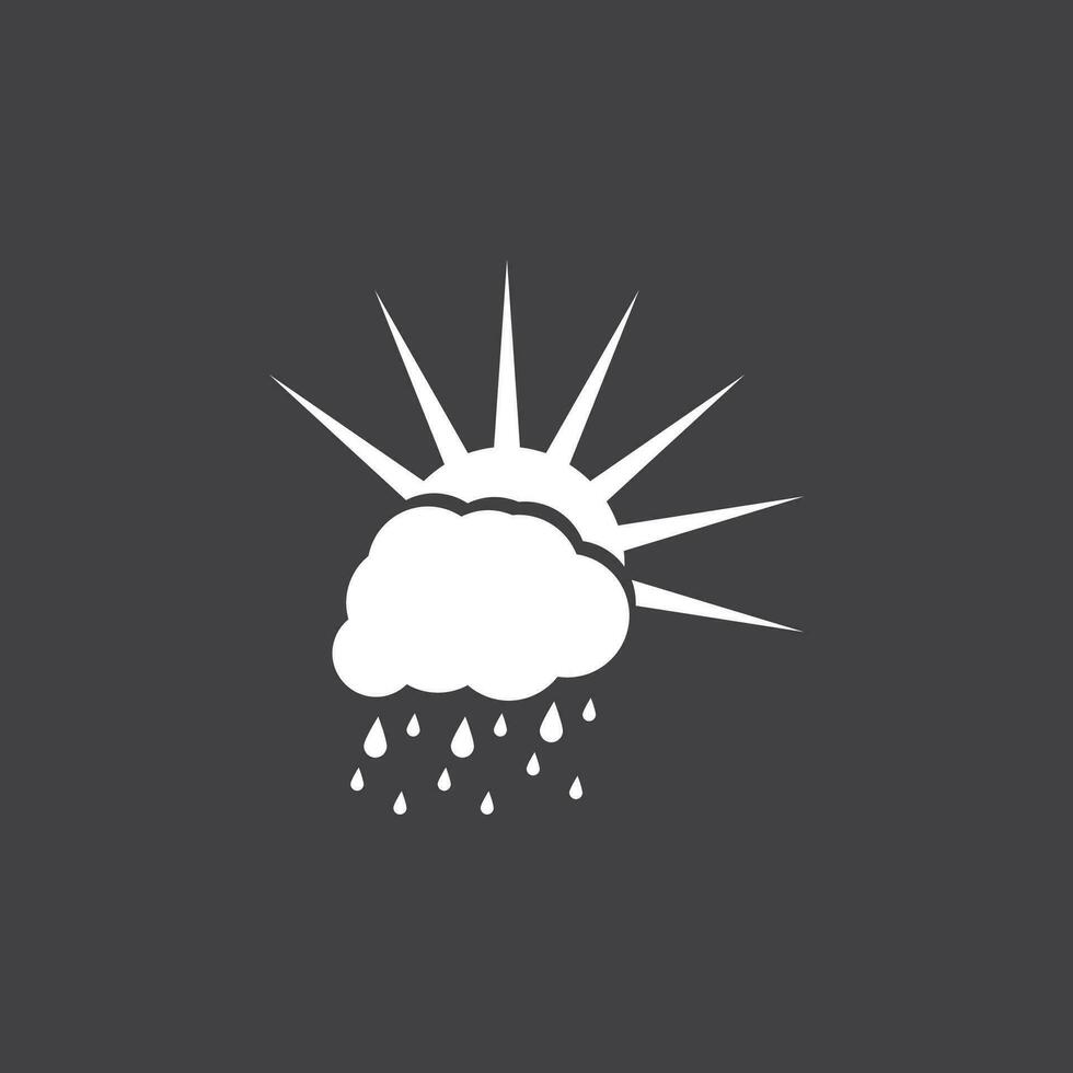 lluvia icono y símbolo vector modelo ilustración