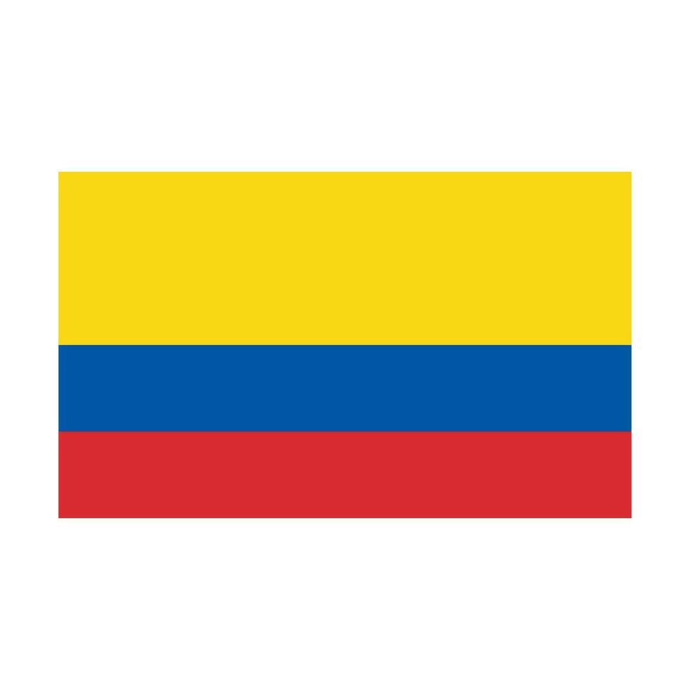 Colombian flag. Colombia flag. Vector. vector