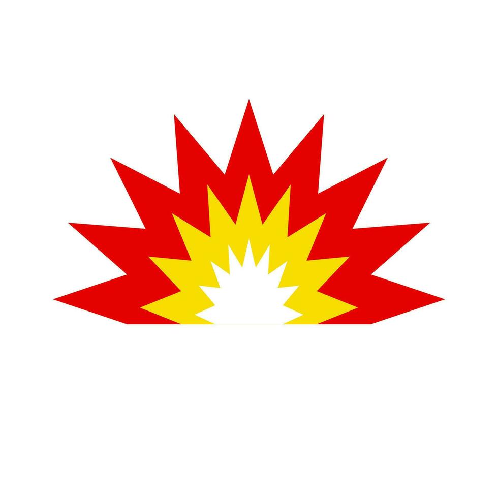 Explosion icon. Effect of blast. Vector. vector