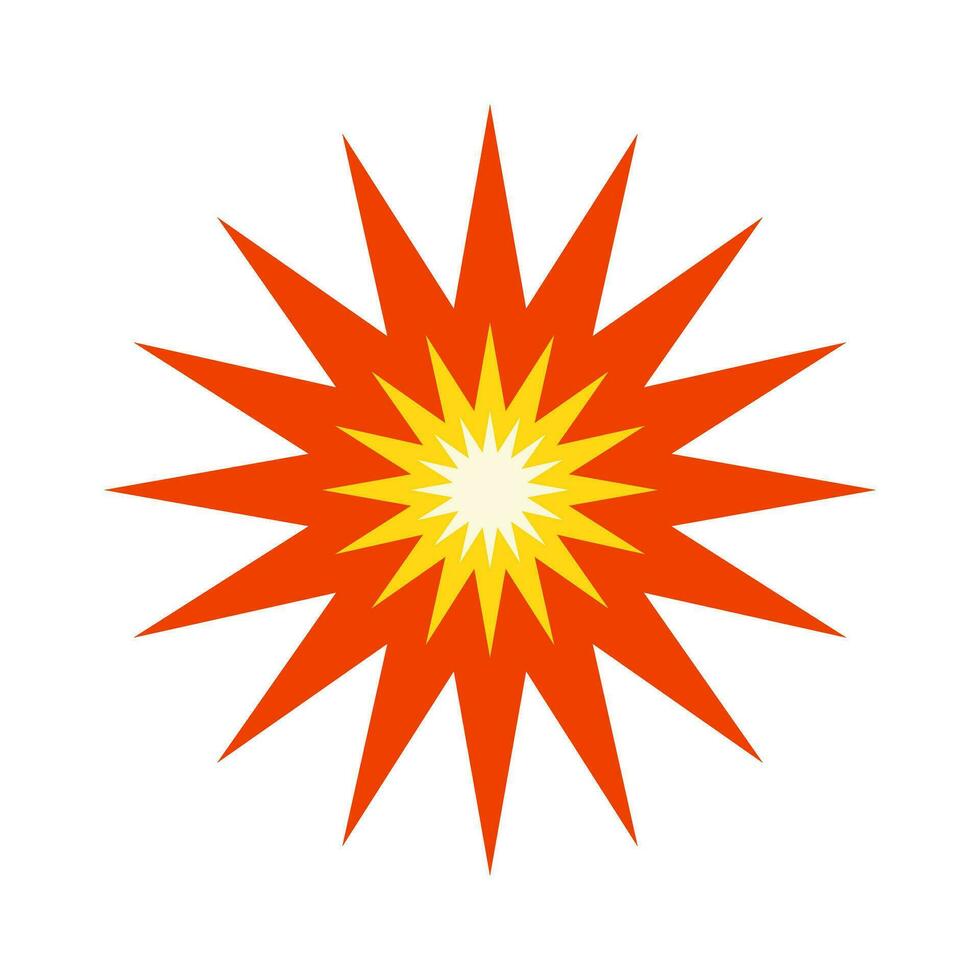 Explosion or bombing icon. Vector. vector
