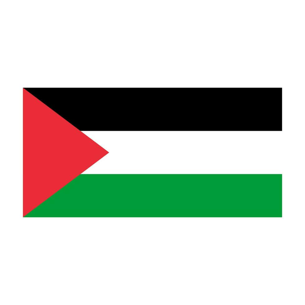 Palestine flag. Palestinian flag. Vector. vector