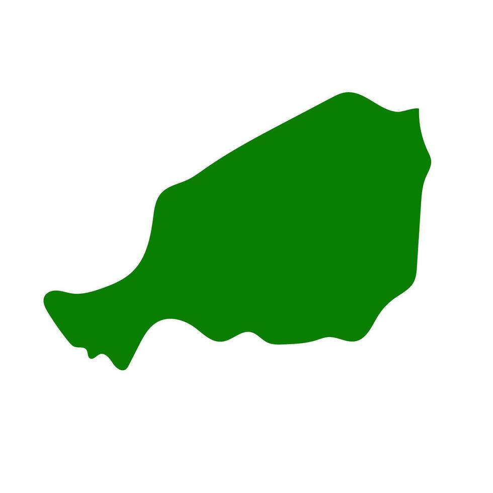 Simple Niger map icon. Vector. vector