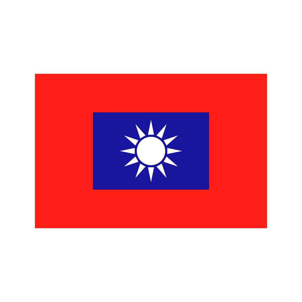 Republic of China Army Flag. Vector. vector