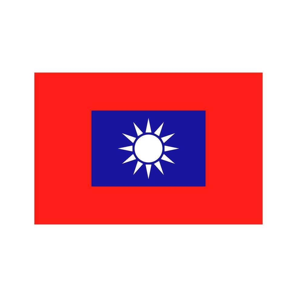 Republic of China Army Flag. Vector. vector