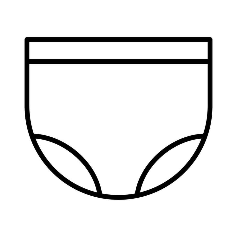 Flat design diaper icon. Vector. vector
