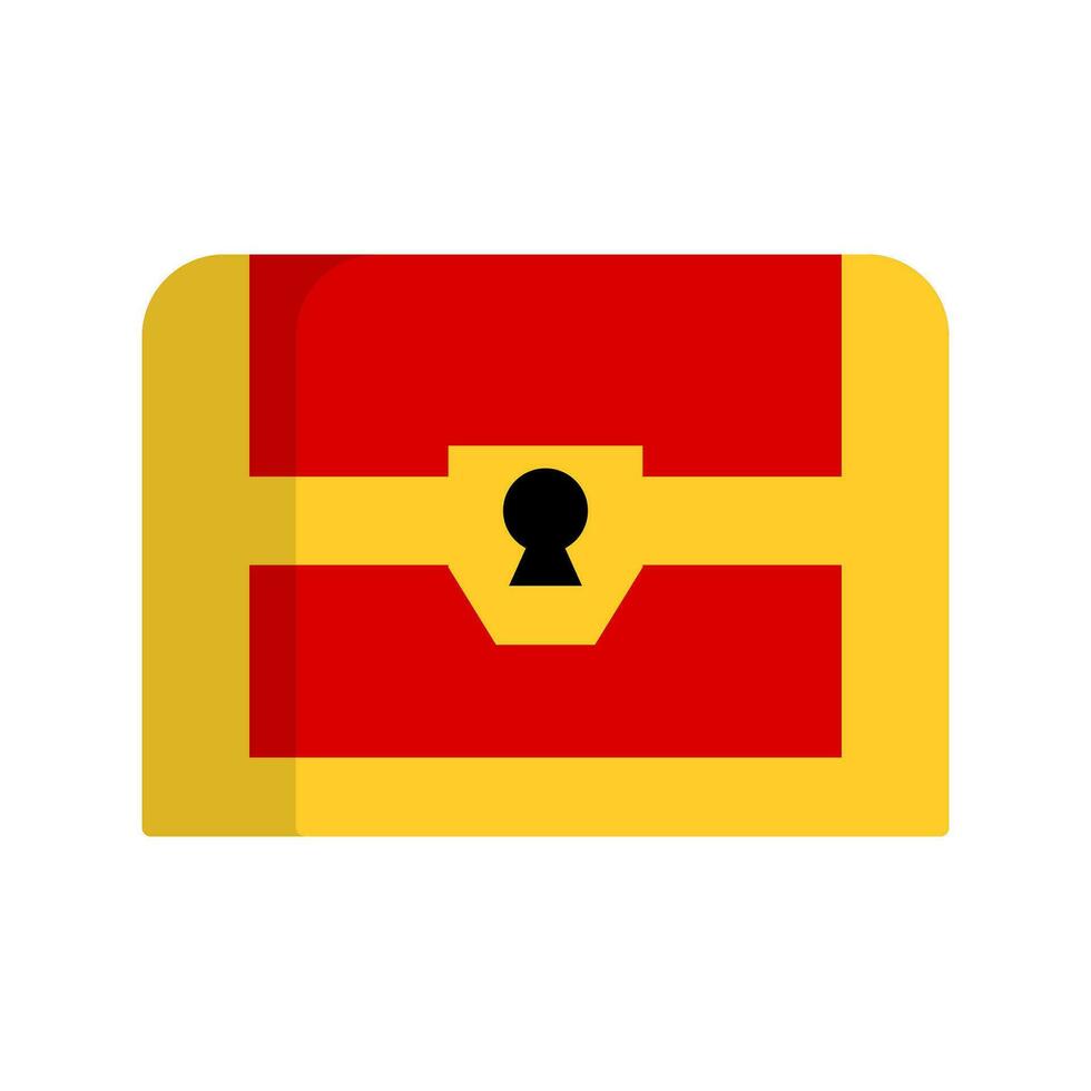 Simple treasure chest icon. Vector. vector