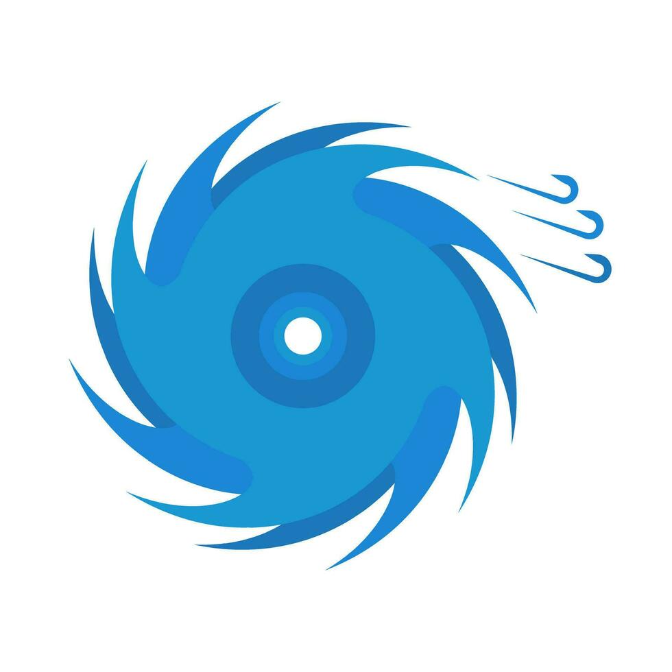 Modern moving typhoon icon. Vector. vector