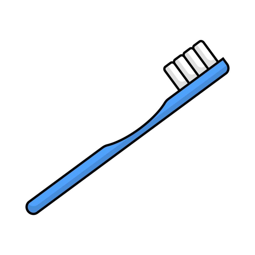 Flat design toothbrush icon. Vector. vector