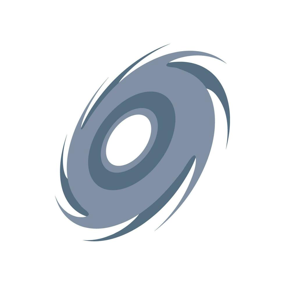 Flat design rotating typhoon icon. Vector. vector