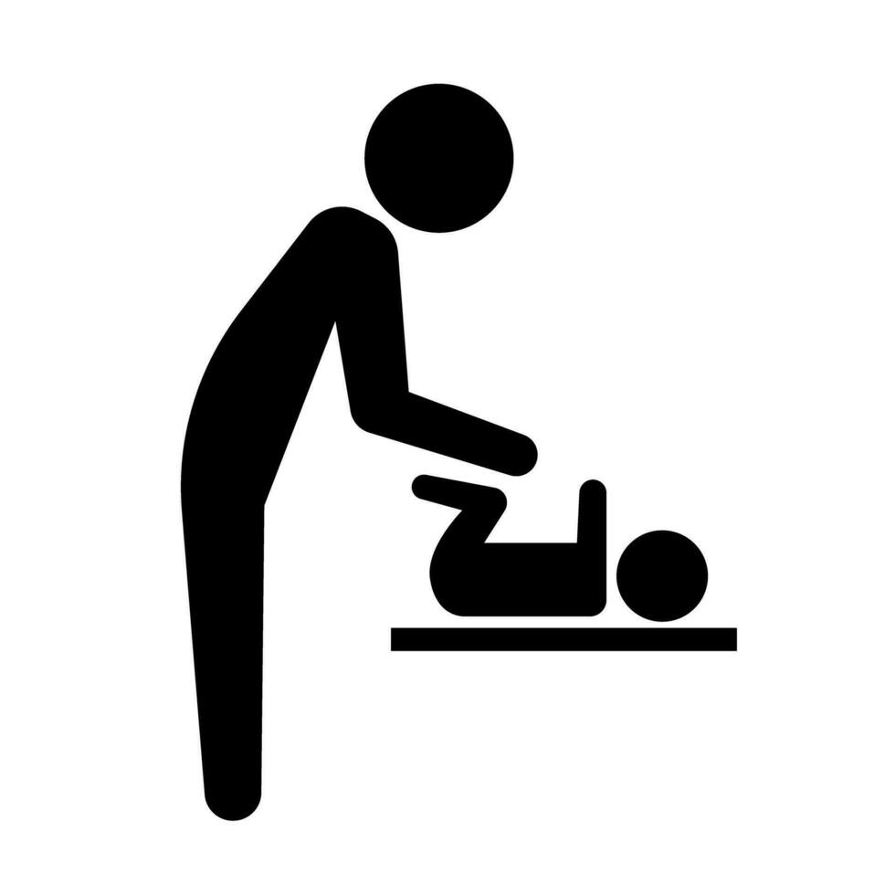 Baby diaper change. Baby Room. Vector. vector