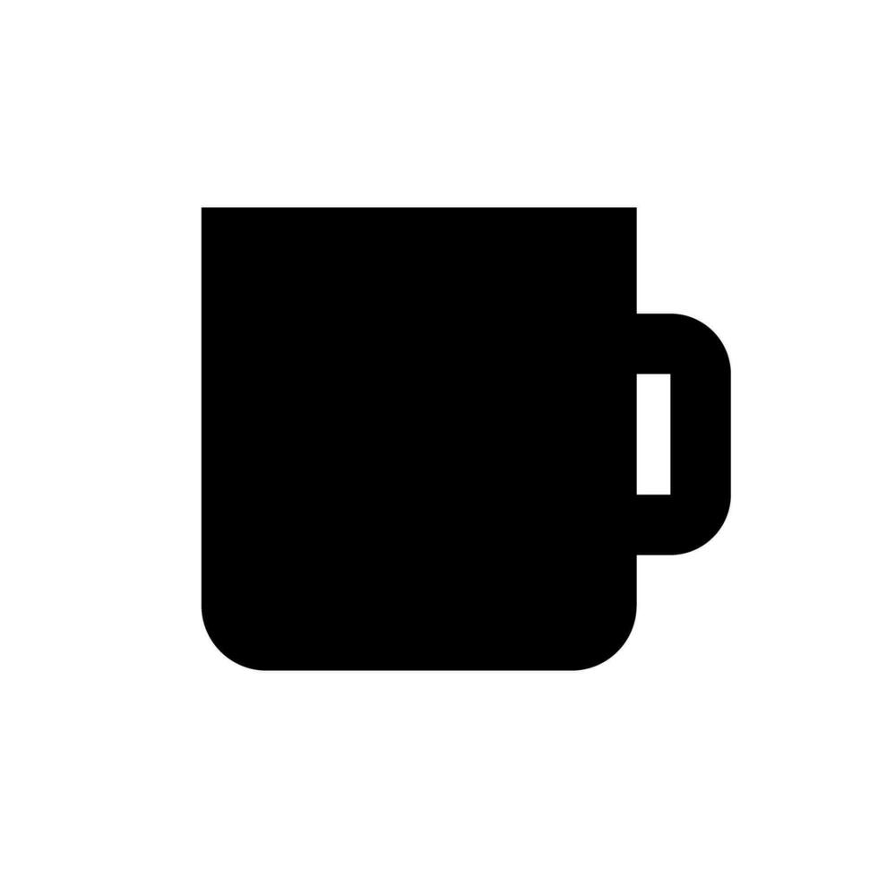 Mug silhouette icon. Cup. Vector. vector