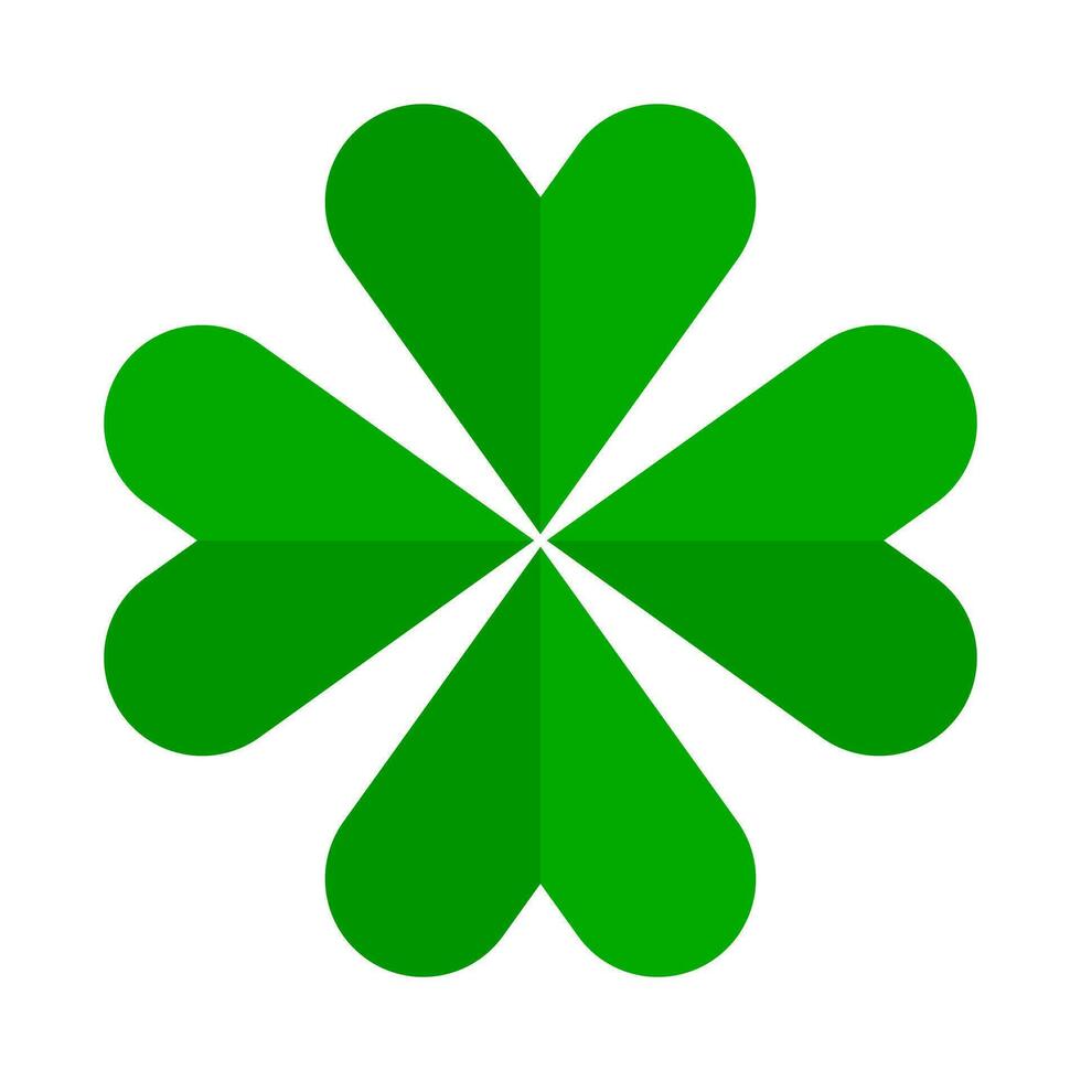 Four leaf clover icon. Good luck. Vector. vector