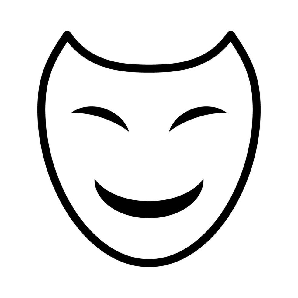 Simple suspicious mask icon. Vector. vector