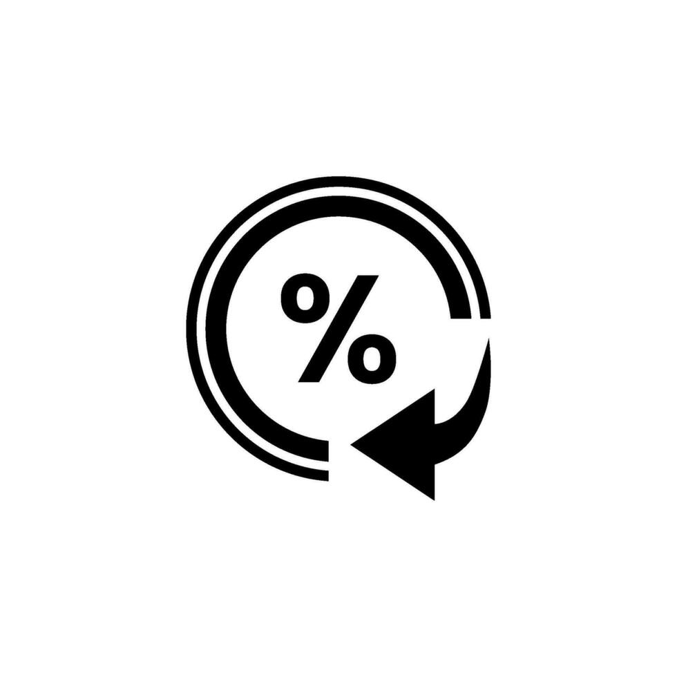 Decrease Percentage Vector Icon. Editable and Suitable for your Designs