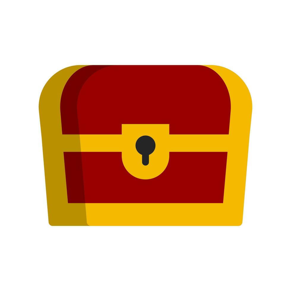 Modern treasure chest icon. Vector. vector