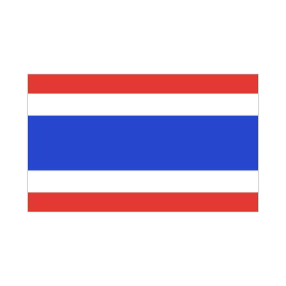 tailandés bandera icono. bandera de tailandia vector. vector