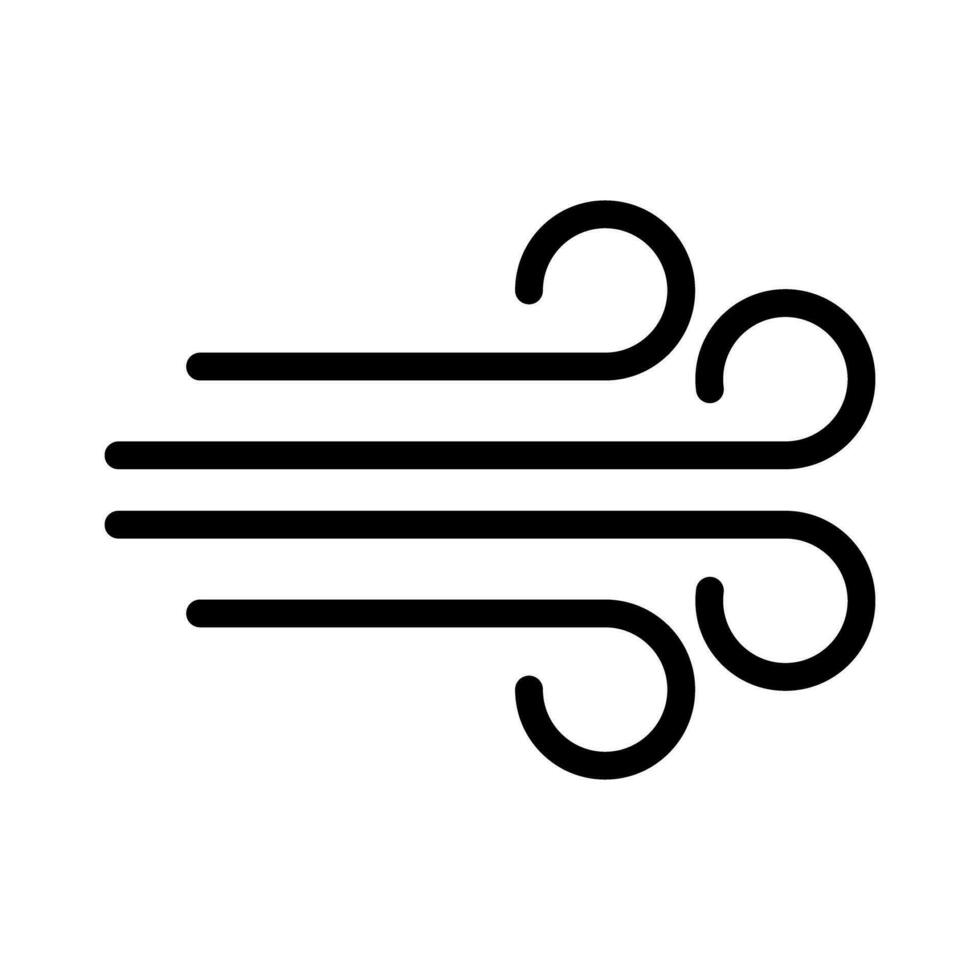 Simple wind icon. Wind power. Vector. vector