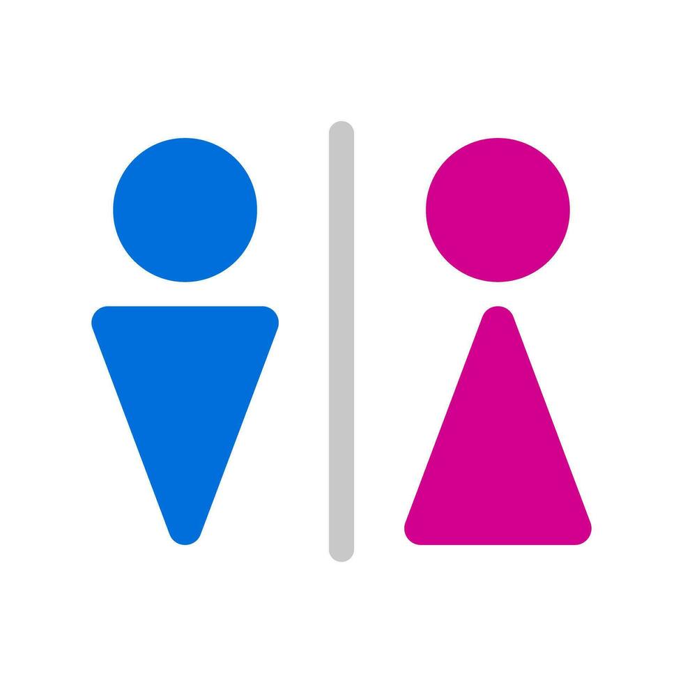 Men's and women's restroom icon set. Male and female restroom icon set. Vector. vector