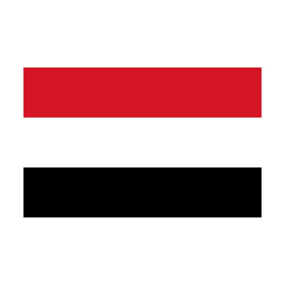Simple Yemen flag icon. Vector. vector